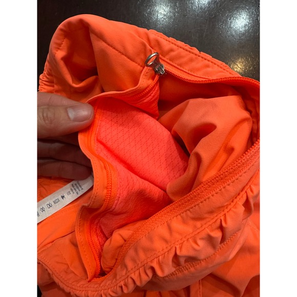 NWT Lululemon Hooded Jacket Neon Orange VELI Run Packable Hood LW4I78S 8 - Picture 8 of 8